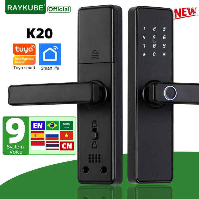 RAYKUBE Biometric Fingerprint Door Lock
