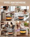 Essential Oil Diffuser with Himalayan Salt Lamp, Scent Diffusers for Home
