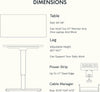 FLEXISPOT EN2 55"X28" Standing Desk with Power Strip Bundle, Mahogany