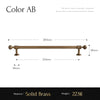 Brushed Brass Furniture Handle
