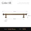 Brushed Brass Furniture Handle