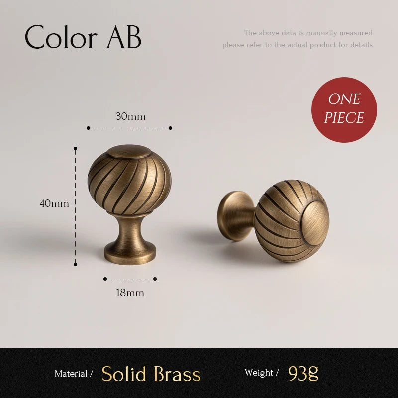 Brushed Brass Furniture Handle