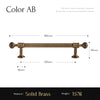 Brushed Brass Furniture Handle